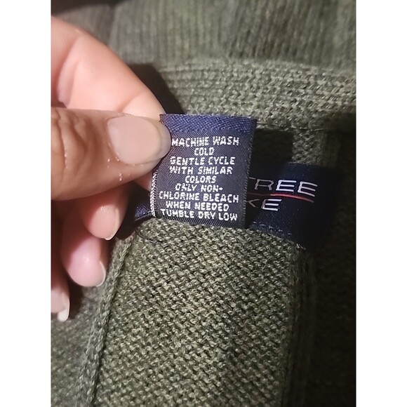 Roundtree & Yorke Men’s XL Hunter Green 100% Cotton Knit Button Sweater Vest - Picture 6 of 6